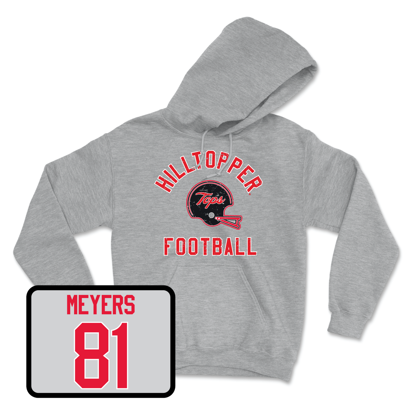 Sport Grey Football Football Helmet Hoodie 6 Large / Noah Meyers | #81