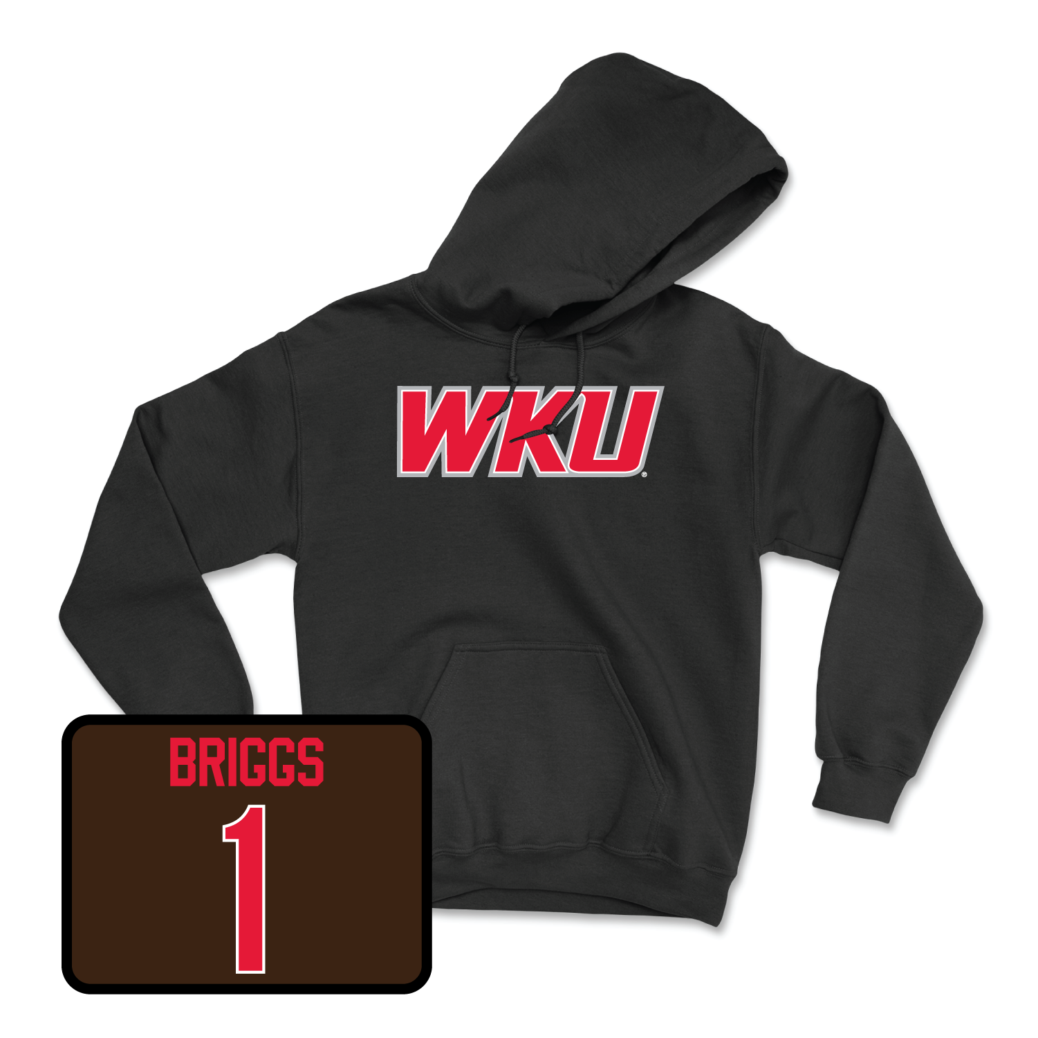 Black Women's Volleyball WKU Hoodie Youth Large / Paige Briggs | #1
