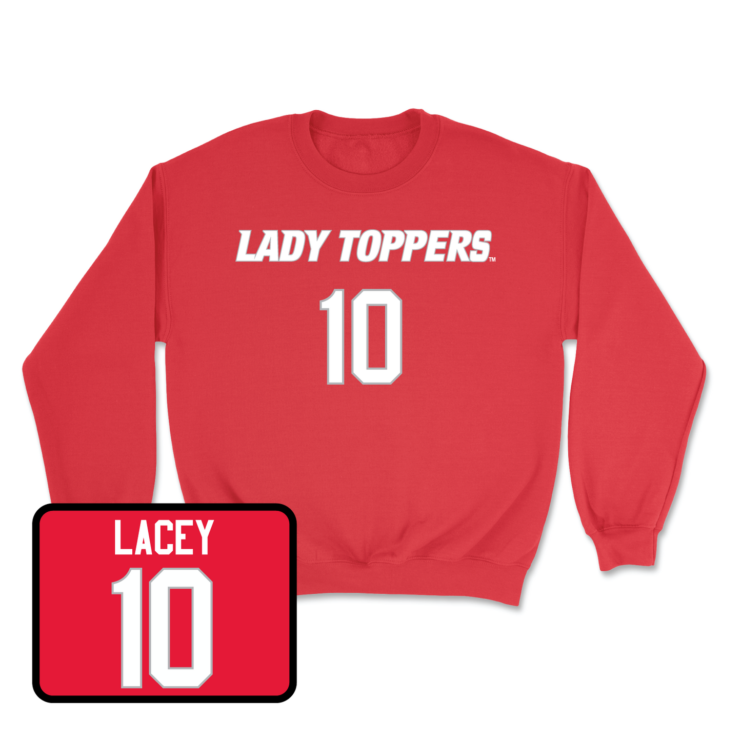 Red Women's Soccer Lady Toppers Player Crew 3 4X-Large / Paige Lacey | #10