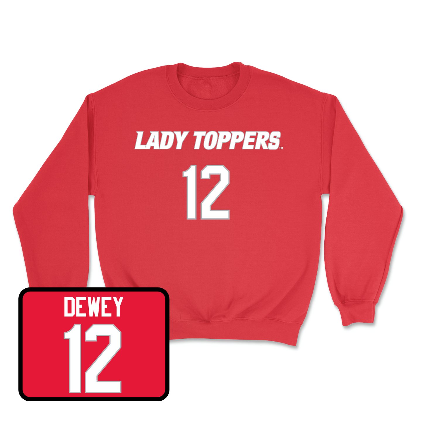 Red Women's Soccer Lady Toppers Player Crew 3 Small / Rachel Dewey | #12