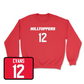 Red Football Hilltoppers Player Crew 6 Youth Medium / R.J. Evans | #12