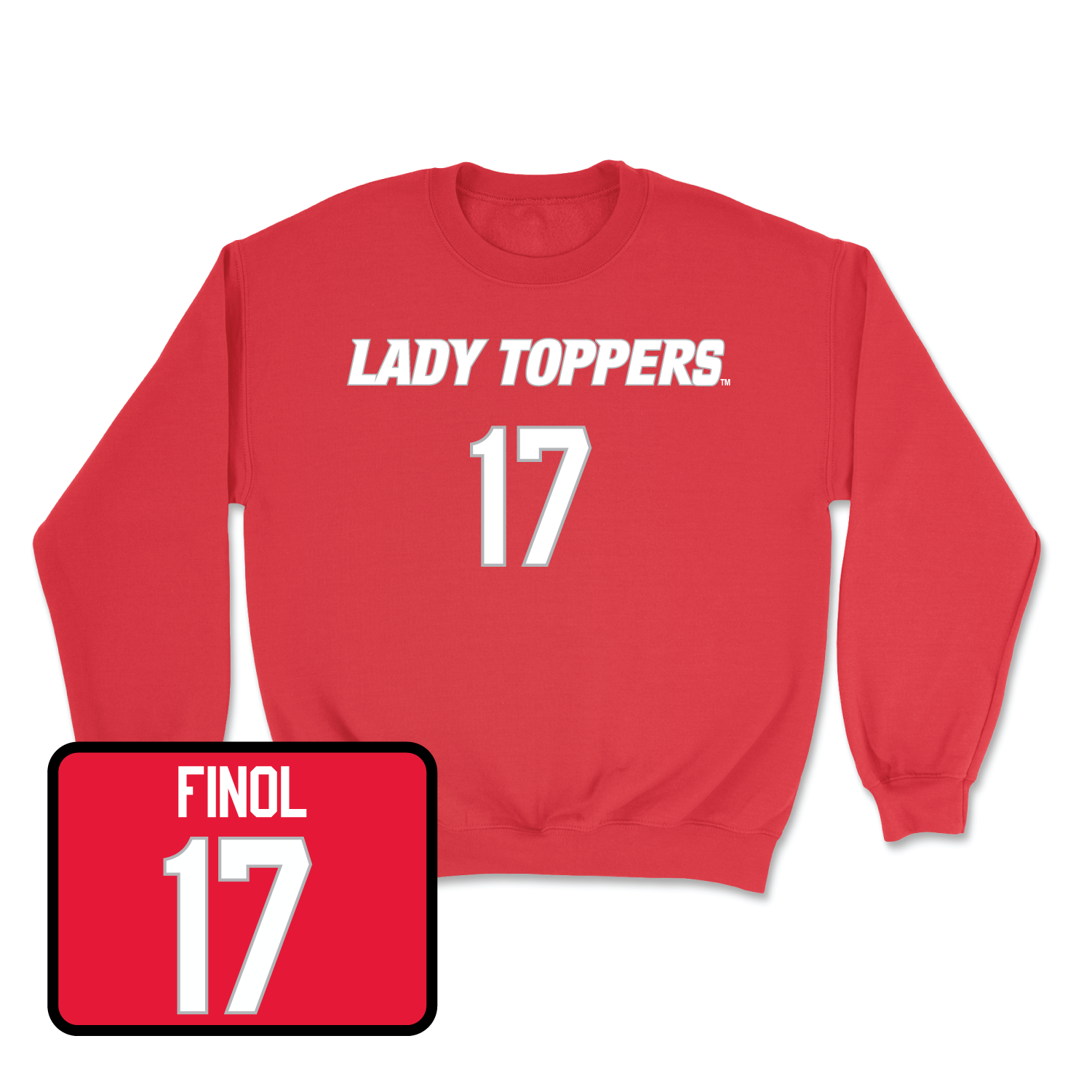 Red Women's Soccer Lady Toppers Player Crew 3 Small / Rylee Finol | #17