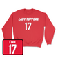 Red Women's Soccer Lady Toppers Player Crew 3 Youth Small / Rylee Finol | #17
