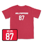 Red Football Hilltoppers Player Tee 6 Medium / River Helms | #87