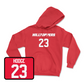 Red Football Hilltoppers Player Hoodie 6 Large / Rashion Hodge | #23