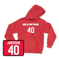 Red Football Hilltoppers Player Hoodie 6 Small / Reid Jamerson | #40