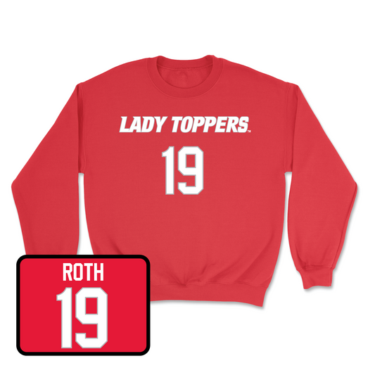 Red Women's Soccer Lady Toppers Player Crew 3 Youth Small / Rebecca Roth | #19
