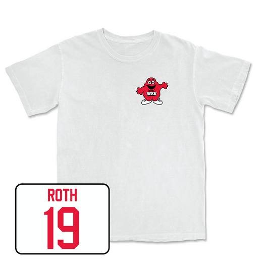 White Women's Soccer Big Red Comfort Colors Tee 3 Youth Small / Rebecca Roth | #19