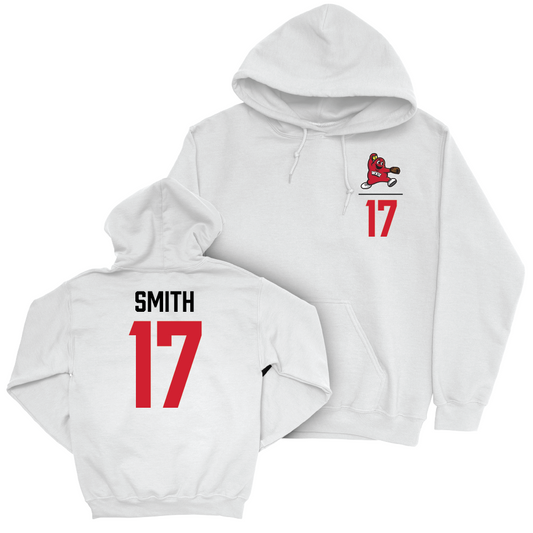 WKU Softball White Big Red Hoodie - Rylan Smith | #17 Small