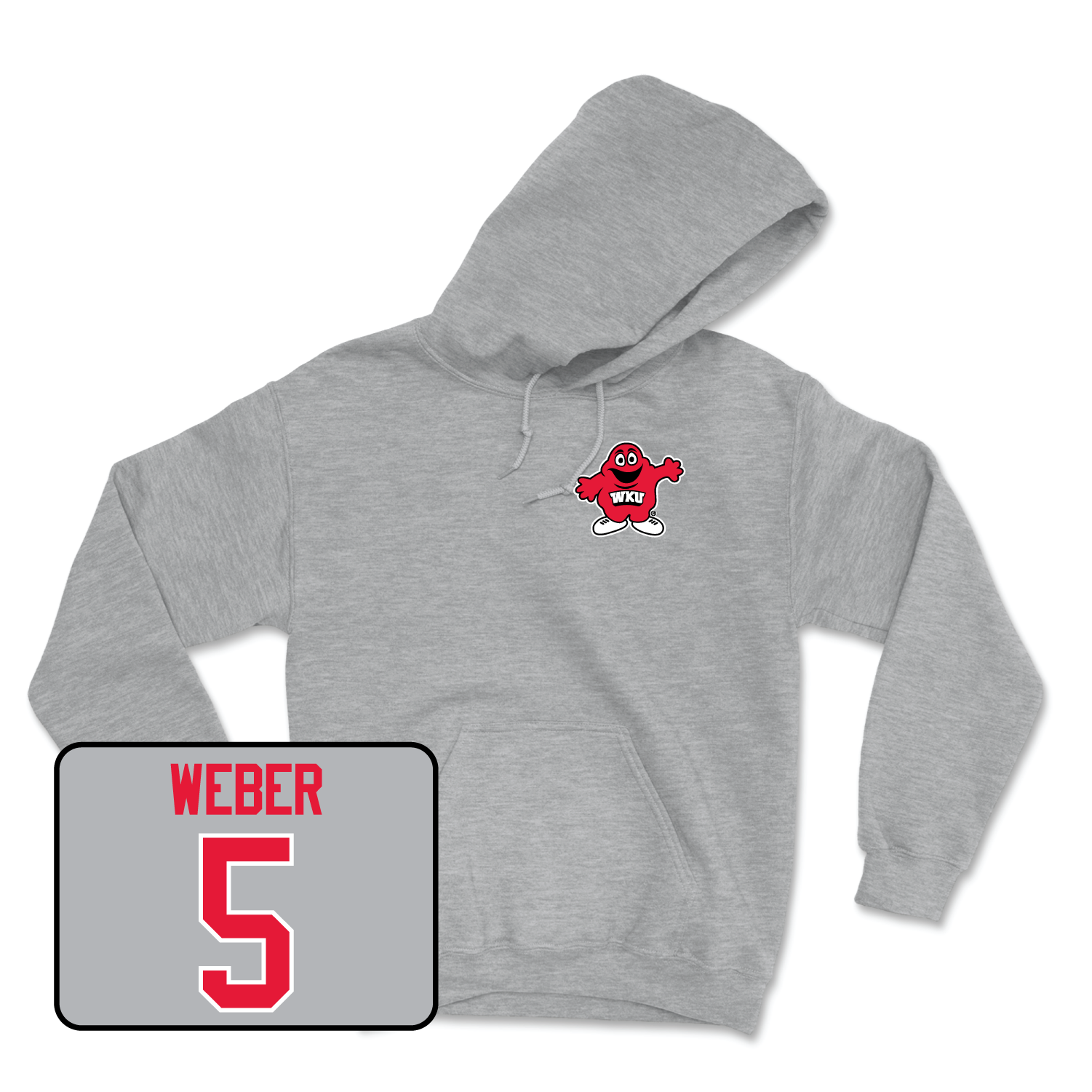 Sport Grey Football Big Red Hoodie 7 Youth Small / Rome Weber | #5