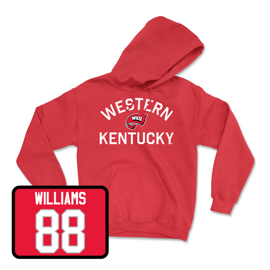 Red Football Towel Hoodie 7 Youth Small / Ryan Williams | #88