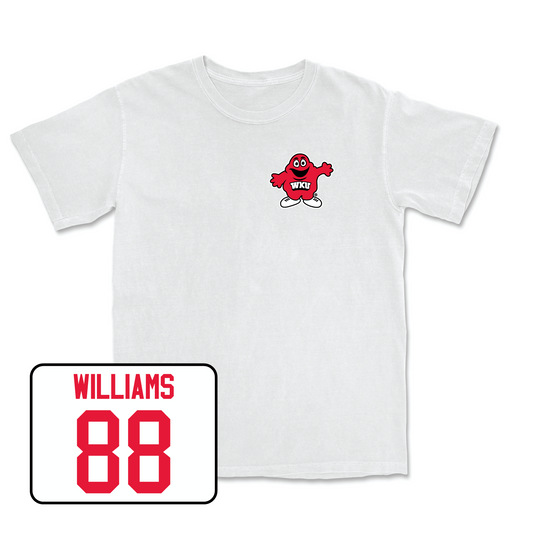 White Football Big Red Comfort Colors Tee 7 Youth Small / Ryan Williams | #88