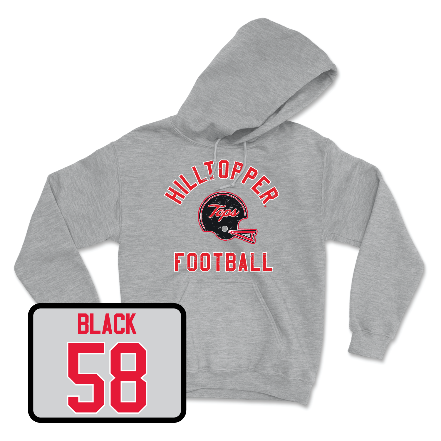 Sport Grey Football Football Helmet Hoodie 7 Youth Large / Tyrese Black | #58