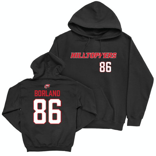 WKU Football Black Hilltoppers Hoodie - Trevor Borland | #86 Small