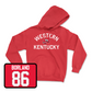 Red Football Towel Hoodie 7 Youth Large / Trevor Borland | #86
