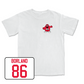 White Football Big Red Comfort Colors Tee 7 Youth Large / Trevor Borland | #86