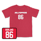 Red Football Hilltoppers Player Tee 7 Medium / Trevor Borland | #86