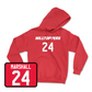 Red Men's Basketball Hilltoppers Player Hoodie Medium / Tyrone Marshall | #24