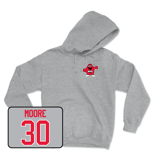 Sport Grey Men's Basketball Big Red Hoodie Youth Small / Teagan Moore | #30