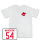 White Football Big Red Comfort Colors Tee 7 Youth Small / Trey Naughton | #54