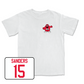 White Softball Big Red Comfort Colors Tee Youth Large / Taylor Sanders | #15