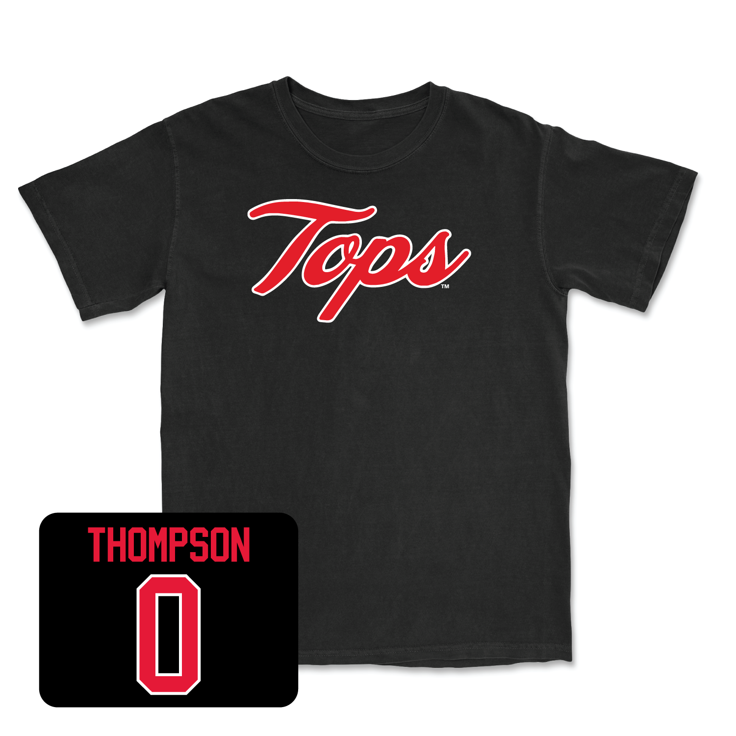 Black Football Tops Tee 7 Youth Small / Terrion Thompson | #0