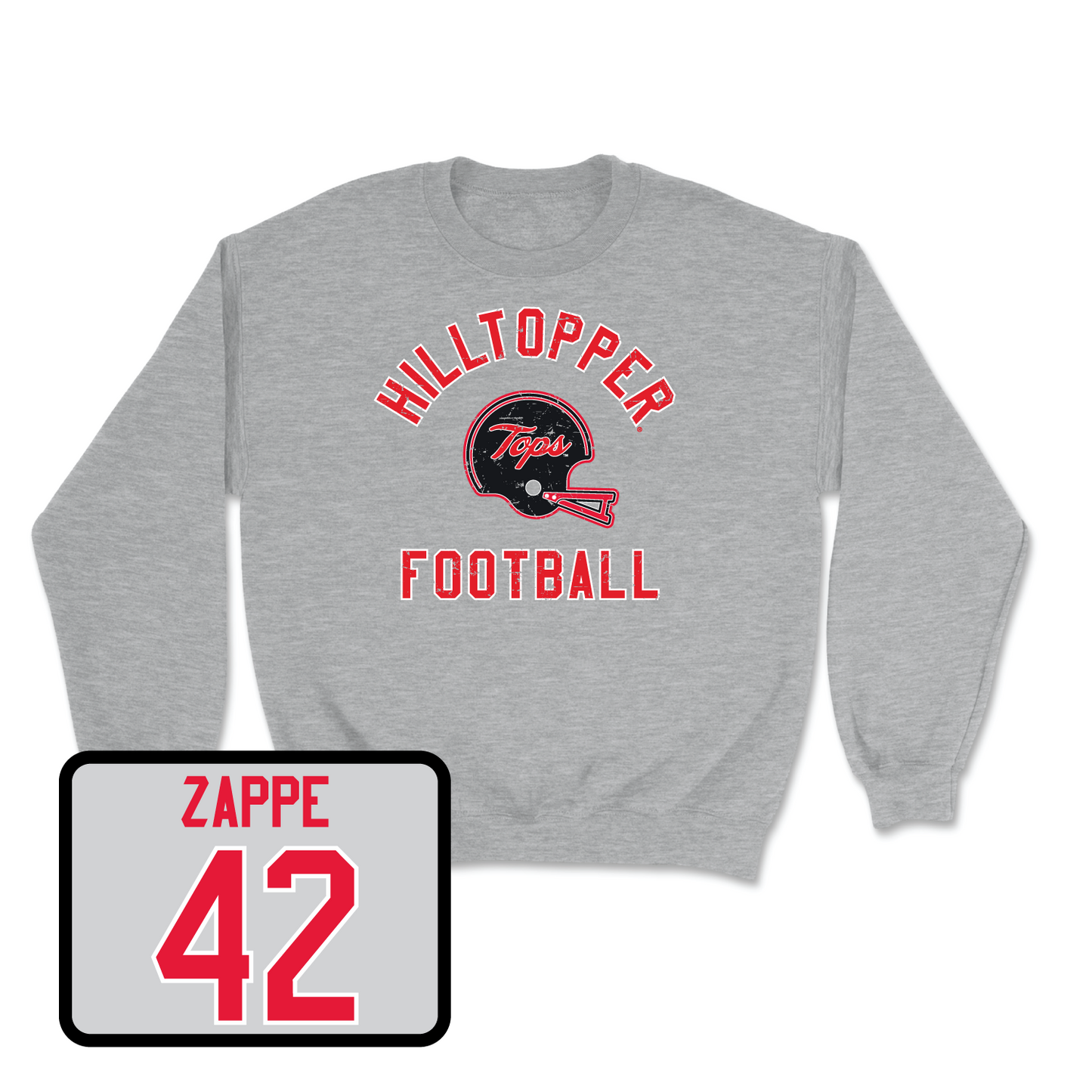 Sport Grey Football Football Helmet Crew 7 Youth Large / Trent Zappe | #42
