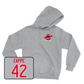 Sport Grey Football Big Red Hoodie 7 Youth Medium / Trent Zappe | #42