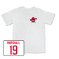 White Football Big Red Comfort Colors Tee 7 Youth Large / Virgil Marshall | #19