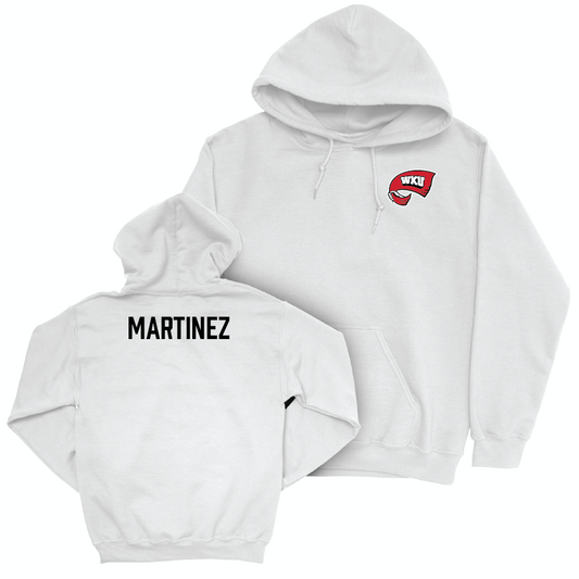 WKU Men's Track & Field White Logo Hoodie - Zackery Martinez Small