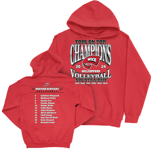 EXCLUSIVE RELEASE: WKU Women's Volleyball Celebration Red Hoodie