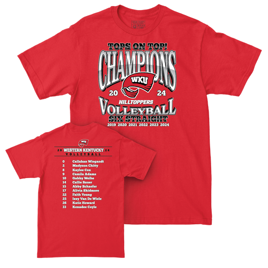 EXCLUSIVE RELEASE: WKU Women's Volleyball Celebration Red Tee