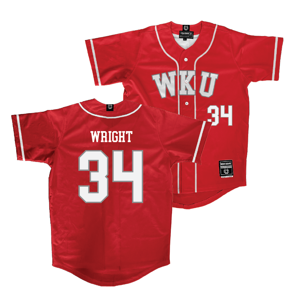 WKU Baseball Red Jersey   - Luke Wright