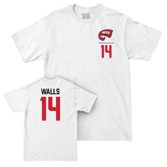 WKU Women's Soccer White Logo Comfort Colors Tee  - Alyvia Walls