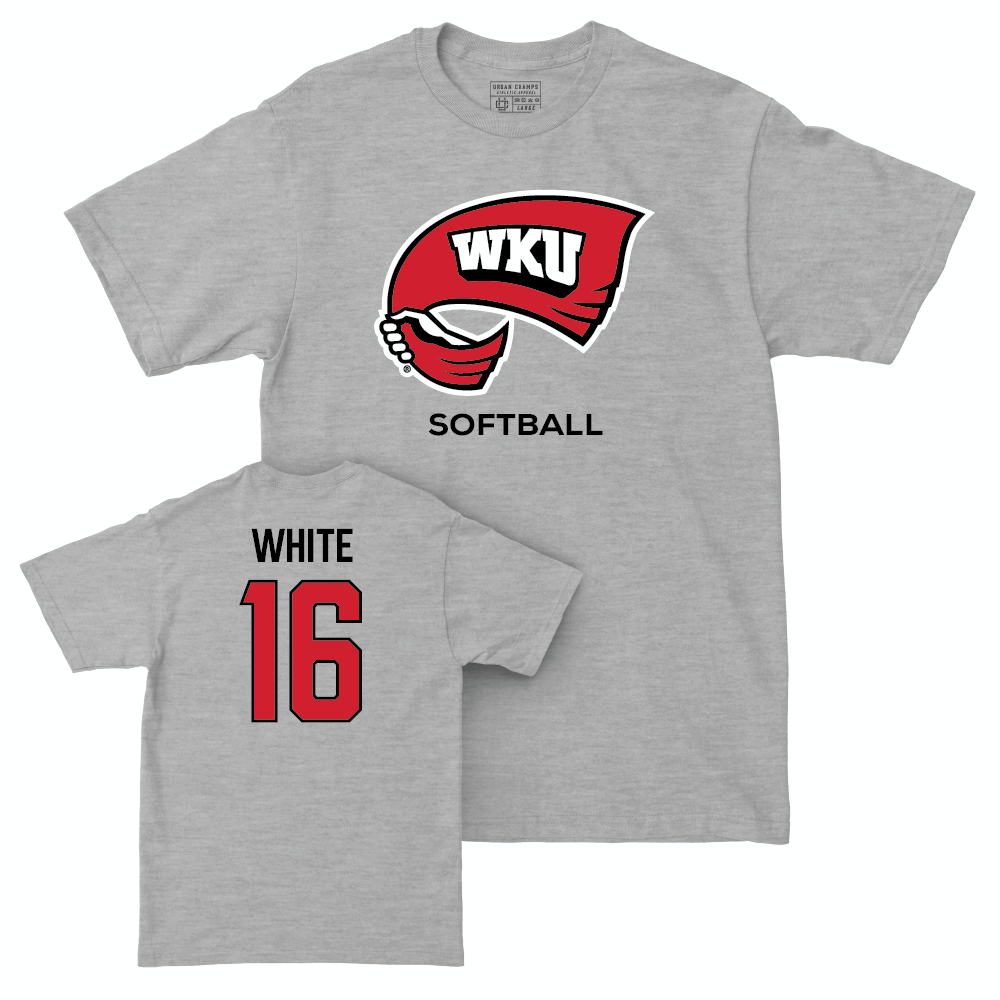 WKU Softball Sport Grey Classic Tee - Annie White | #16