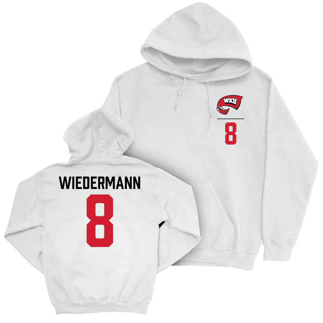 WKU Women's Soccer White Logo Hoodie  - Abby Wiedermann