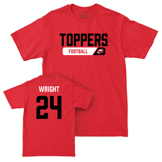 WKU Football Red Staple Tee  - Lataj Wright