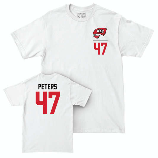 WKU Baseball White Logo Comfort Colors Tee  - Treyson Peters