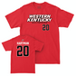 WKU Baseball Red Sideline Tee  - Lucas Hartman