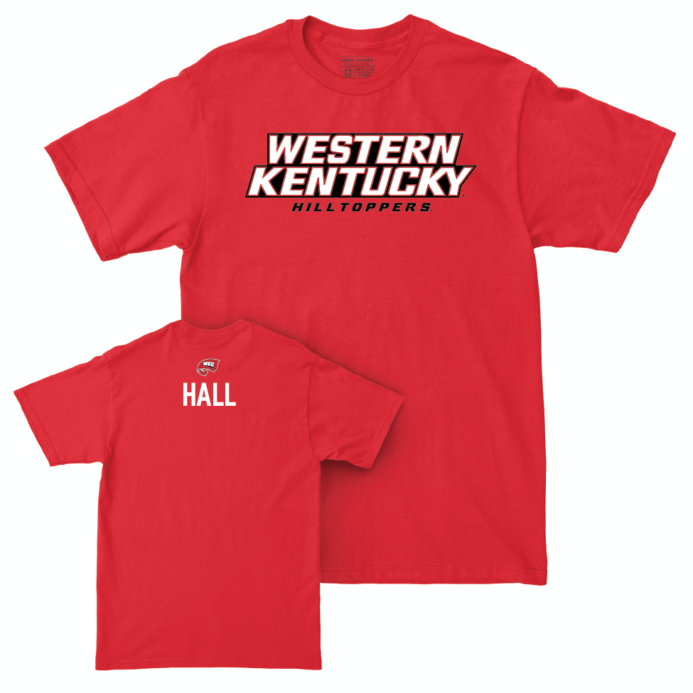 WKU Men's Track & Field Red Sideline Tee  - Hunter Hall