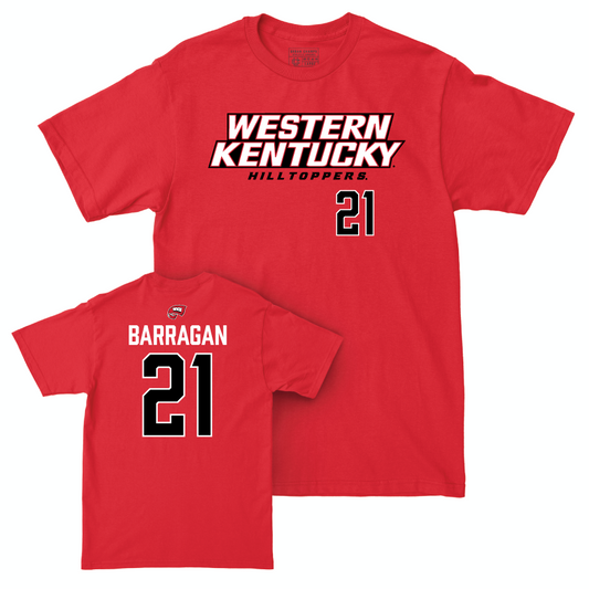 WKU Baseball Red Sideline Tee  - Drew Barragan