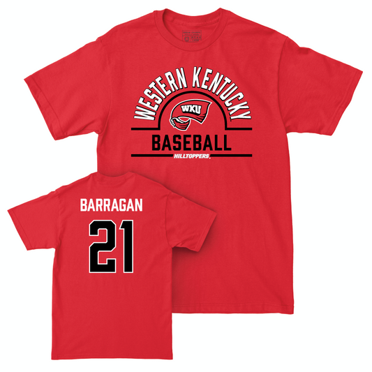 WKU Baseball Red Arch Tee  - Drew Barragan