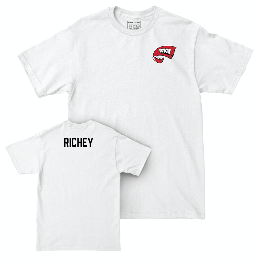 WKU Men's Golf White Logo Comfort Colors Tee  - Reed Richey