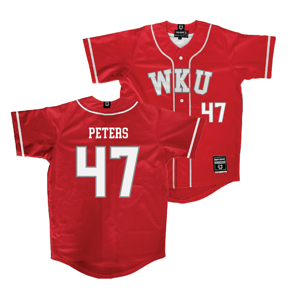 WKU Baseball Red Jersey   - Treyson Peters