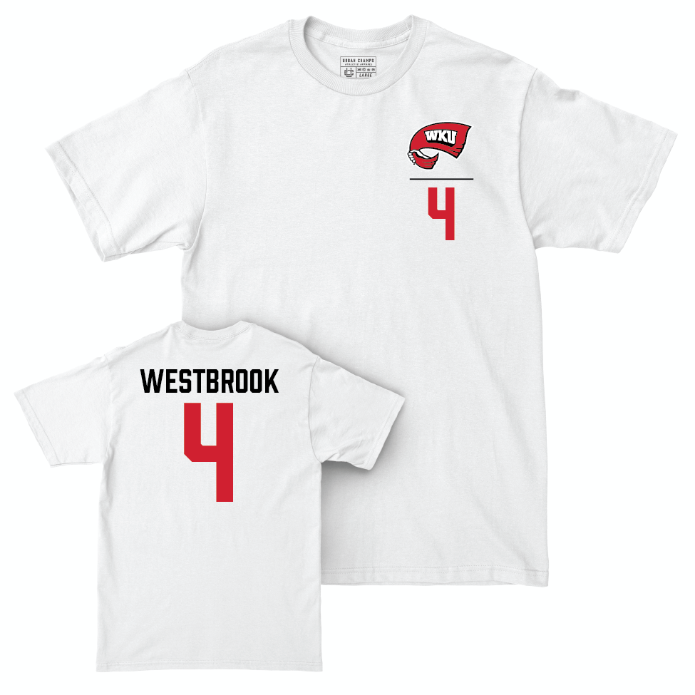 WKU Baseball White Logo Comfort Colors Tee  - Anthony Westbrook