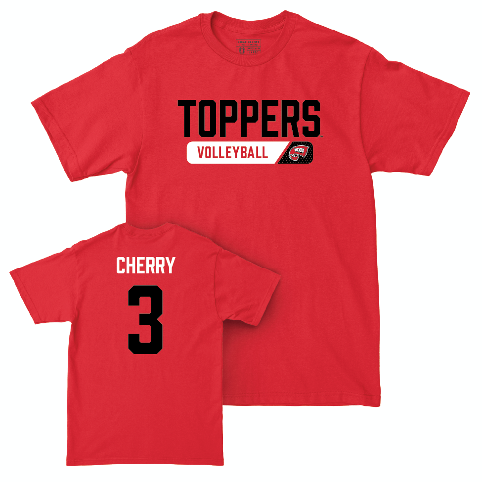 WKU Women's Volleyball Red Staple Tee  - Kennedy Cherry