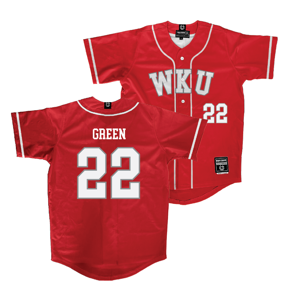 WKU Baseball Red Jersey   - Miller Green