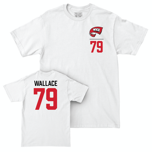 WKU Football White Logo Comfort Colors Tee   - Weston Wallace