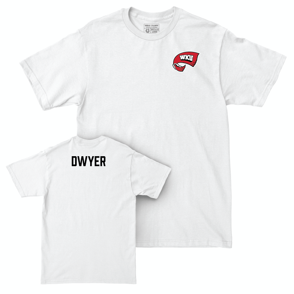 WKU Women's Golf White Logo Comfort Colors Tee  - Kaylee Dwyer