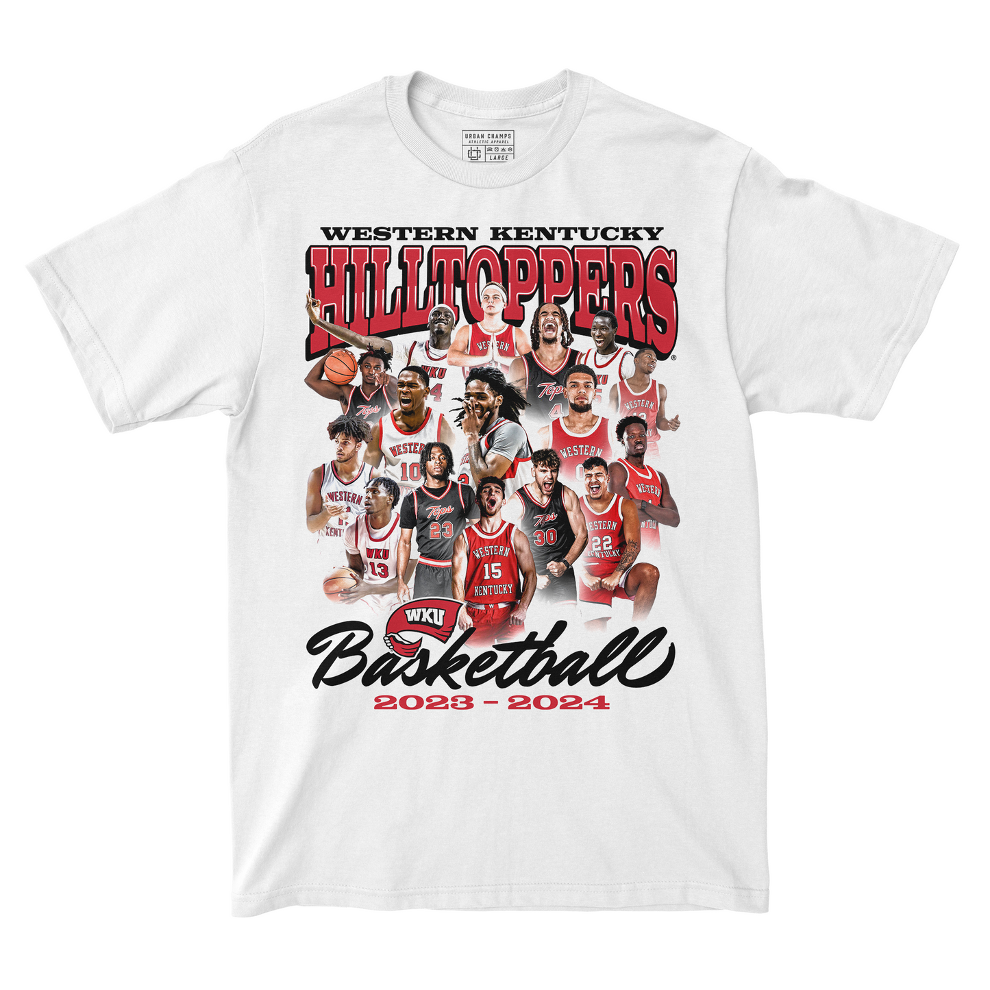 EXCLUSIVE RELEASE - WKU Men's Basketball Team Tee in White